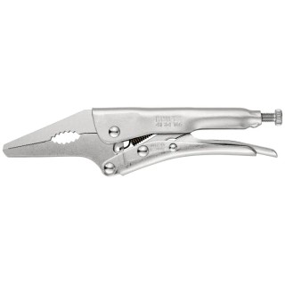 Knipex Mole Grips Long Nose Steel Pliers 165mm Overall Length, 24mm Jaw 41 34 165