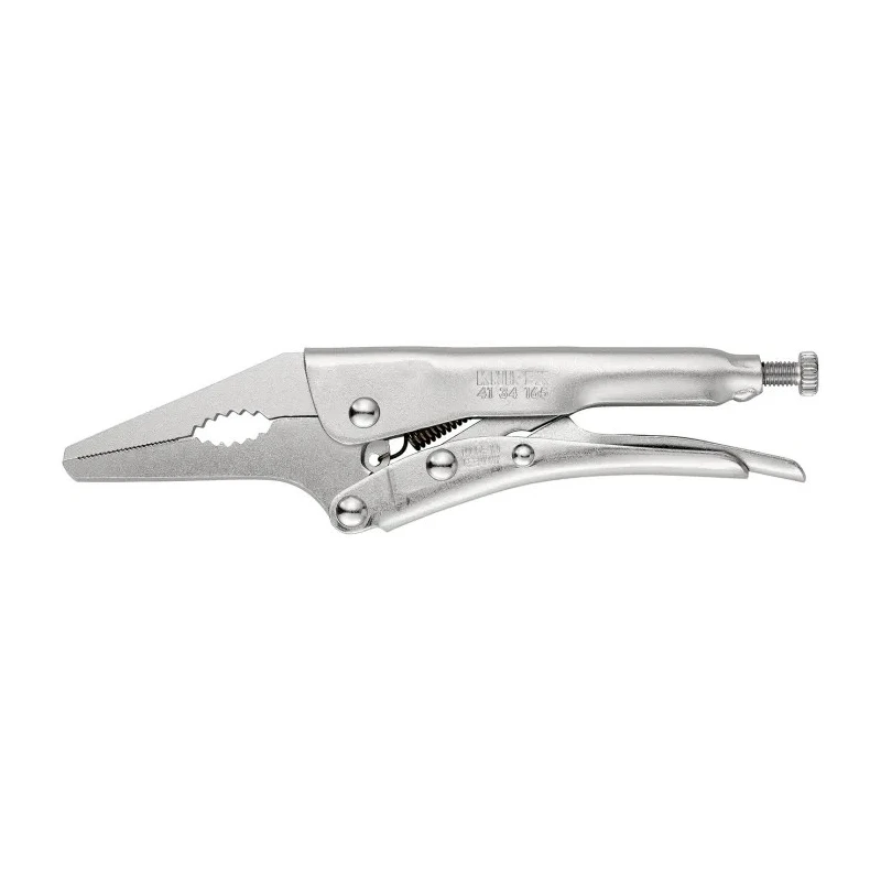 Knipex Mole Grips Long Nose Steel Pliers 165mm Overall Length, 24mm Jaw 41 34 165
