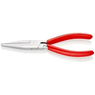 Knipex Long Flat Nose Plier Plastic Coated Handle Vanadium Electric Steel Chrome Finish 160mm 30 13 160