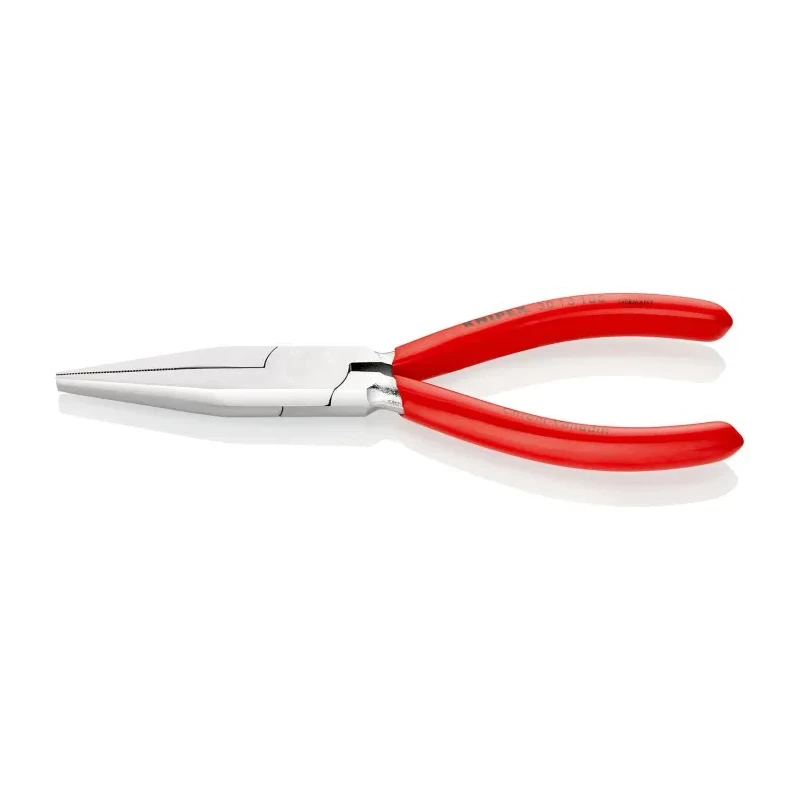 Knipex Long Flat Nose Plier Plastic Coated Handle Vanadium Electric Steel Chrome Finish 160mm 30 13 160