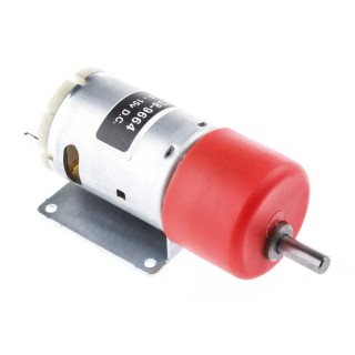 RS PRO Brushed Geared DC Geared Motor 19.8W 12V DC 10Ncm Torque 1095rpm 6mm Shaft Diameter 238-9664