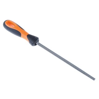 Bahco Engineers File Second Cut Round Shape 200 mm Length 8 mm Width with Round Handle Included 1-230-08-2-2
