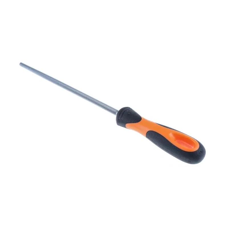 Bahco Engineers File Second Cut Round Shape 200 mm Length 8 mm Width with Round Handle Included 1-230-08-2-2
