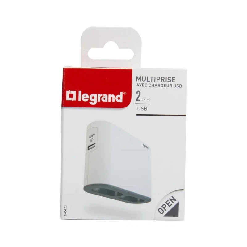 Legrand 6A France Germany Multi-Outlet Plug Type E with USB Type A and C Ports 049401