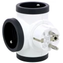 Legrand 16A Germany France Belgium Multi-Outlet Plug, Plug-in Plastic 049436