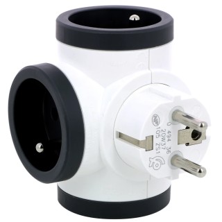 Legrand 16A Germany France Belgium Multi-Outlet Plug, Plug-in Plastic 049436