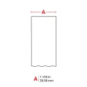Brady White Label Roll 28.58 mm Width, Aggressive Adhesive, Compatible with J4000 J40C-1125-2475