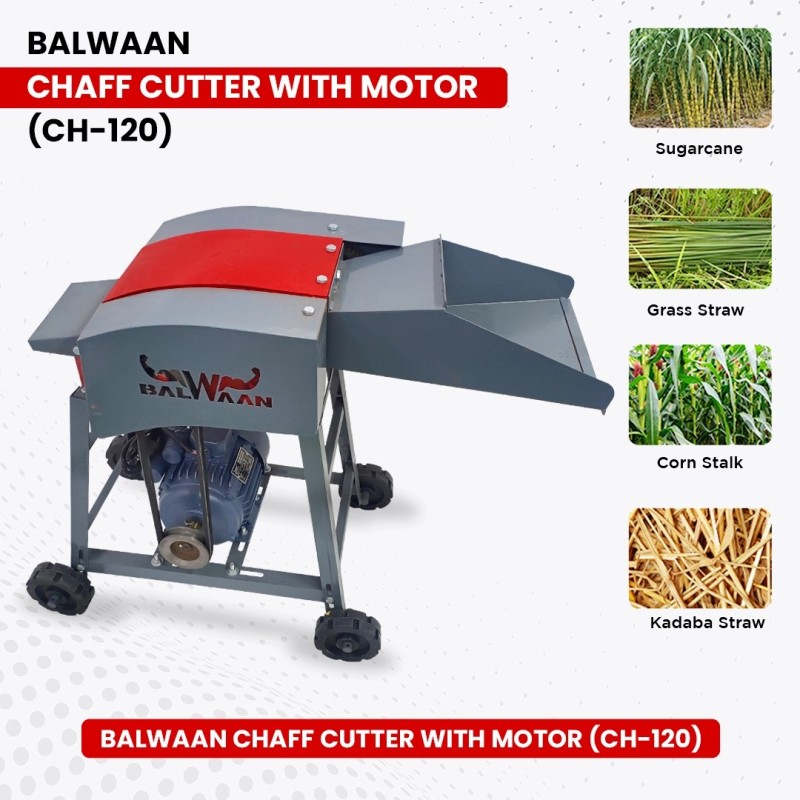 Balwaan CH-120 Chaff Cutter with Motor