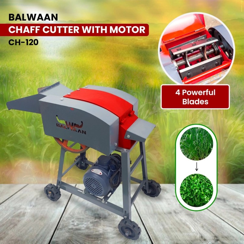 Balwaan CH-120 Chaff Cutter with Motor