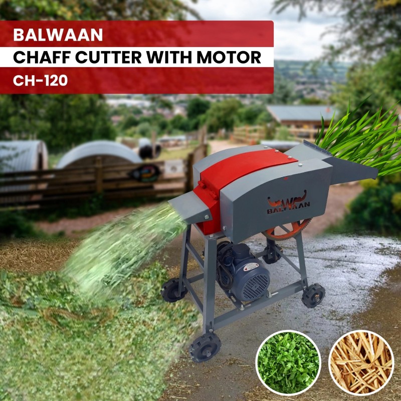 Balwaan CH-120 Chaff Cutter with Motor