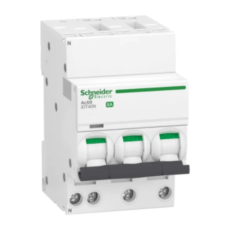 Schneider Electric Acti9 Acti9 iDT40 Miniature Circuit Breaker, 3-Pole, 16A, Type C, 400V AC, 6000 A Breaking A9PA4716