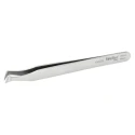 Erem 115mm Carbon Steel Oblique ESD Safe Tweezer 15AGS