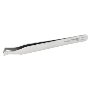 Erem 115mm Carbon Steel Oblique ESD Safe Tweezer 15AGS