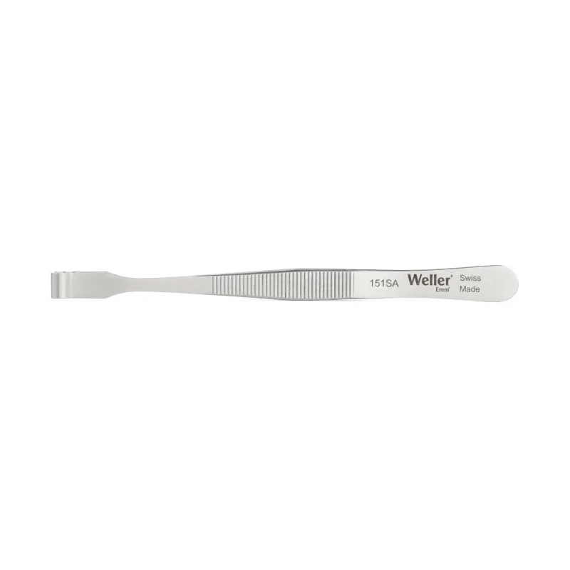 Erem 4.7in Stainless Steel Rounded ESD Safe Tweezer 151SA