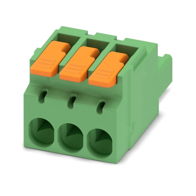 Phoenix Contact Pluggable Terminal Block, 3-Contact, 5.08 mm Pitch, 1 Row, 320 V, 16 A, Polyamide Housing 1110582