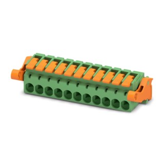 Phoenix Contact Pluggable Terminal Block 11-Contact 5.08 mm Pitch 1 Row 320V 16A Polyamide Housing Female Connector 1110616