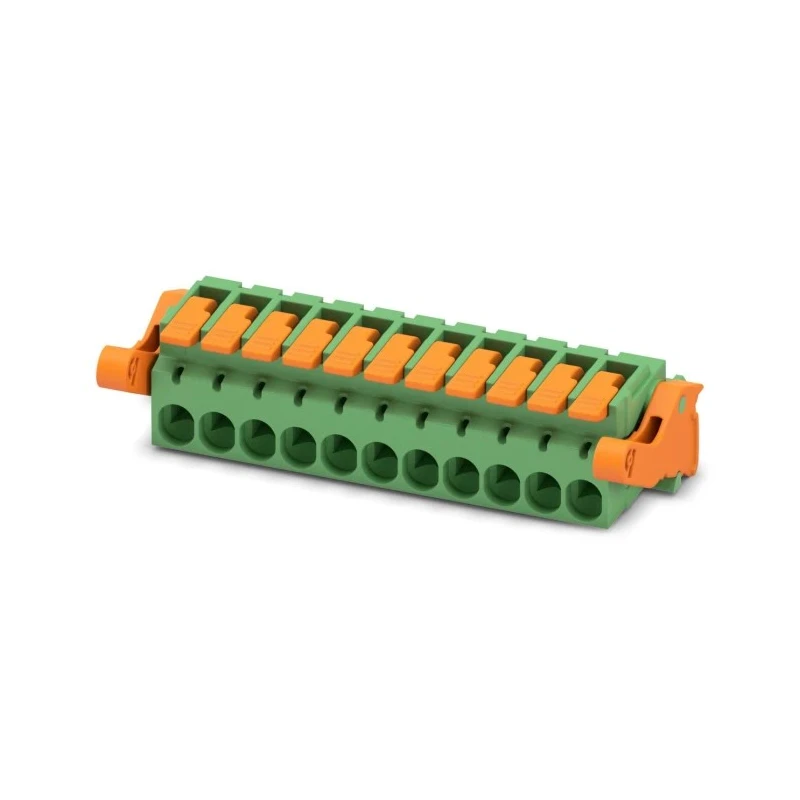 Phoenix Contact Pluggable Terminal Block 11-Contact 5.08 mm Pitch 1 Row 320V 16A Polyamide Housing Female Connector 1110616