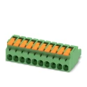 Phoenix Contact Pluggable Terminal Block, 10-Contact, 5.08 mm Pitch, 1 Row, 16A, 320V, Push-in Connection 1110592