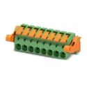 Phoenix Contact Pluggable Terminal Block 8-Contact 5.08 mm Pitch 1 Row 16A Current 320V Voltage Polyamide Housing 1110613