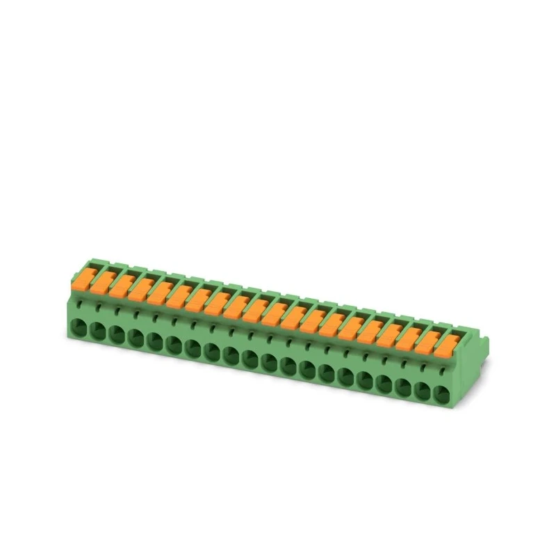 Phoenix Contact Pluggable Terminal Block, 20-Contact, 5.08 mm Pitch, 1 Row, 16A, 320V, Polyamide Housing, Female 1110606