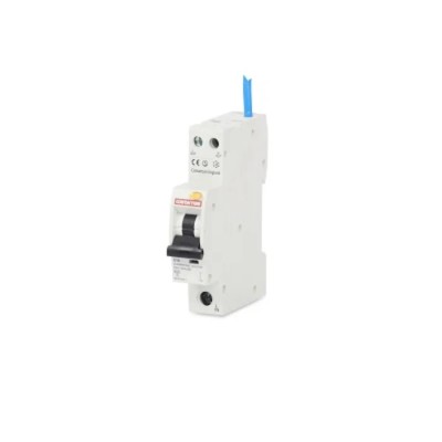 Contactum Residual Current Circuit Breaker with Overload Protection 10A Current Rating 1-Pole 30mA Trip CCPBR0610AB