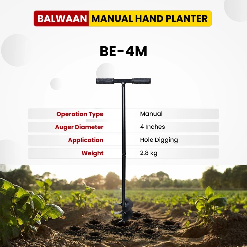 Balwaan Manual Earth Auger 4 Inch BE-4M