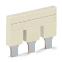 WAGO Insulated Male Jumper 4 Contacts Light Grey 800 V IEC/EN, Copper Contact Material 2016-404