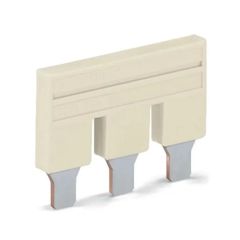 WAGO Insulated Male Jumper 4 Contacts Light Grey 800 V IEC/EN, Copper Contact Material 2016-404