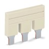 WAGO Insulated Male Jumper 4 Contacts Light Grey 800 V IEC/EN, Copper Contact Material 2016-404
