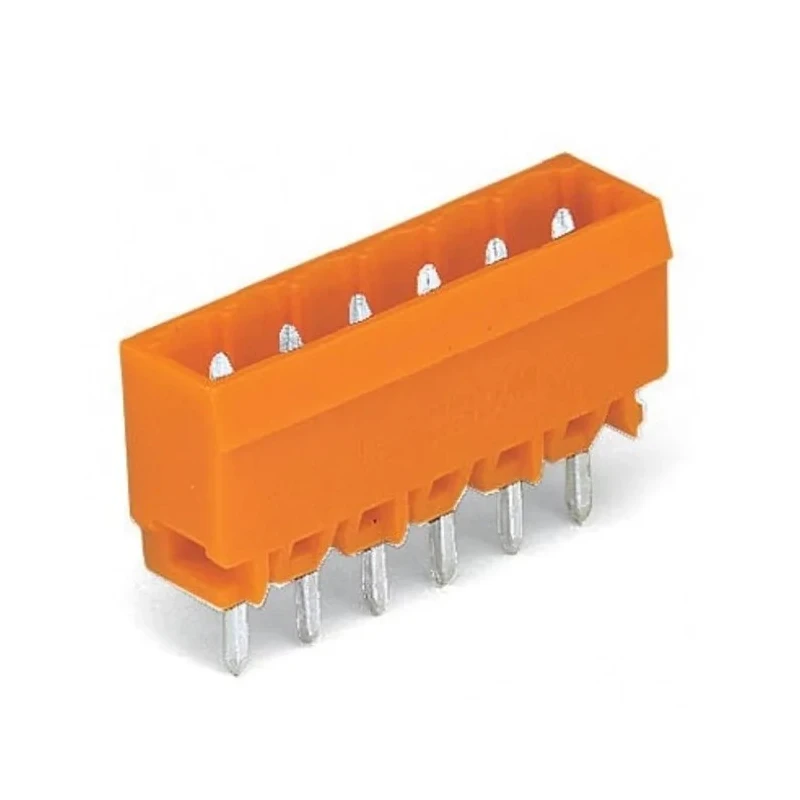 WAGO 231 Series Pluggable Terminal Block, 6-Contact, 5 mm Pitch, 1 Row, Polyamide Housing, Male Connector 231-336/001-000