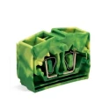 WAGO 264 Series Modular Terminal Block Yellow Green 2.5mm² 1-Level 4 Positions Cage Clamp 264-357