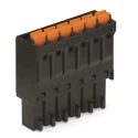 WAGO Pluggable Terminal Block 5-Contact 3.5 mm Pitch 1 Row 160V 8A Push-in Cage Clamp 714-105