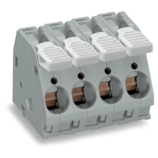WAGO PCB Terminal Block 6-Contact 10 mm Pitch 1 Row 300V 55A Polyamide 66 Housing 2716-106