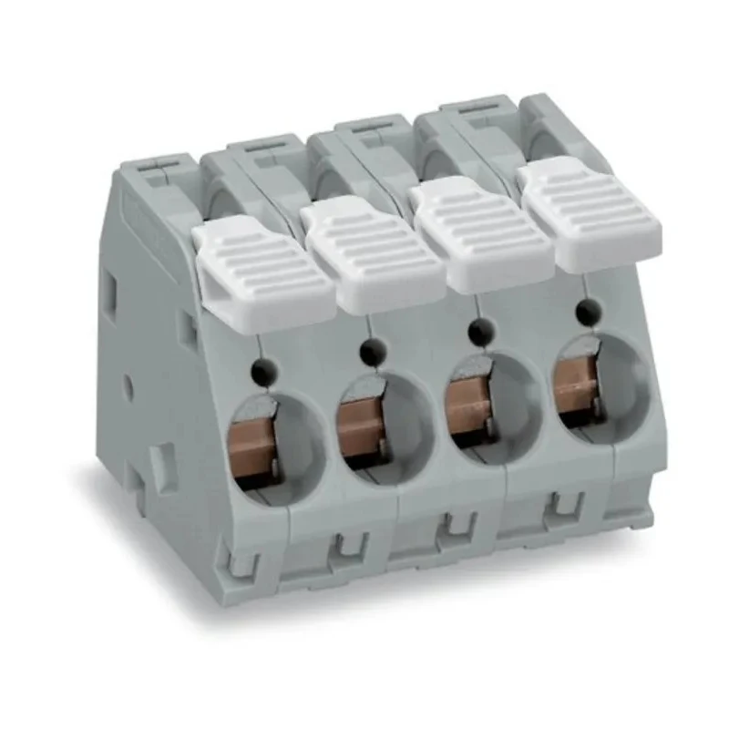 WAGO PCB Terminal Block 6-Contact 10 mm Pitch 1 Row 300V 55A Polyamide 66 Housing 2716-106