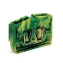 WAGO 264 Series Terminal Block Green, Yellow, 2.5mm², 1-Level, Cage Clamp 264-307