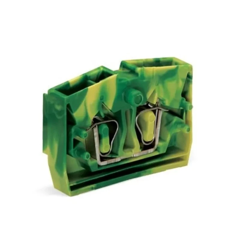 WAGO 264 Series Terminal Block Green, Yellow, 2.5mm², 1-Level, Cage Clamp 264-307