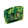 WAGO 264 Series Terminal Block Green, Yellow, 2.5mm², 1-Level, Cage Clamp 264-307