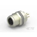 TE Connectivity Circular Connector 4 Contacts M8 Socket Female IP67 Brass Nickel Polyamide T4 Series T4041017041-000