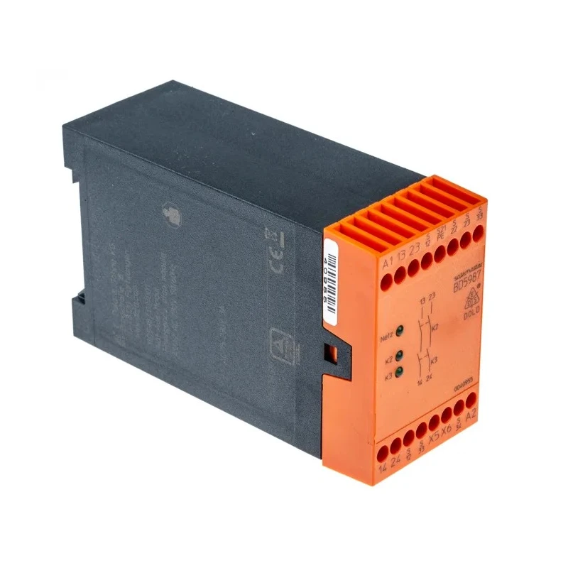 Dold Safety Relay 2 Safety Contacts DIN Rail Mount BD5987.02/001 AC50/60Hz 230V