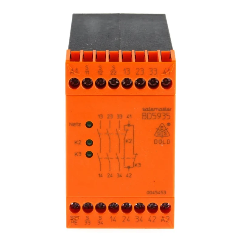 Dold Safety Relay Safety Interlock Switch 230V AC 3 Safety Contacts 1 Auxiliary Contact BD5935.48 AC50/60Hz 230V