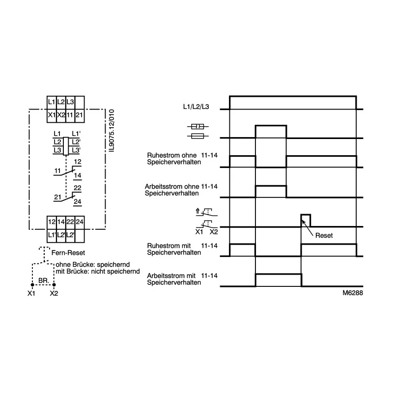 Dold 3 Phase Monitoring Relay DPDT Contact Configuration DIN Rail Mount IL9075.12/001 AC50-400Hz 400V