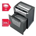 Rexel Momentum X415 23 L Cross Paper Shredder P4 Cut 15 Sheet Capacity 223 mm Throat Width 465x370x279 mm 2104576EU