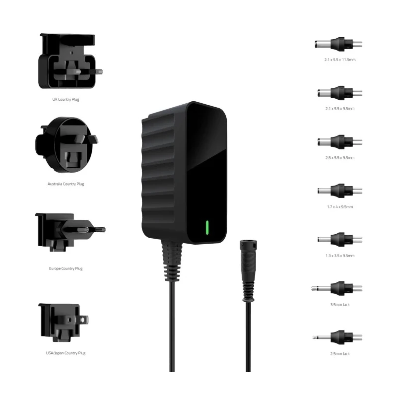 Friwo AC/DC Adapter with Australia, EU, UK, US Plug Types 7W Power 24V DC Output EDV1960564RS