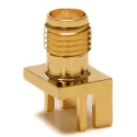 Mueller Electric SMA Series Coaxial Connector Edge Female SMA, 50 Ω, Straight Body Solder BU-1420701841