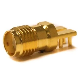 Mueller Electric SMA Series Coaxial Connector Edge Female SMA, 50 Ω, Straight Body Solder BU-1420761801