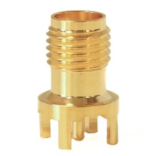Mueller Electric SMA Series Coaxial Connector PCB Female SMA, 50 Ω, Straight Body Solder BU-1420701231