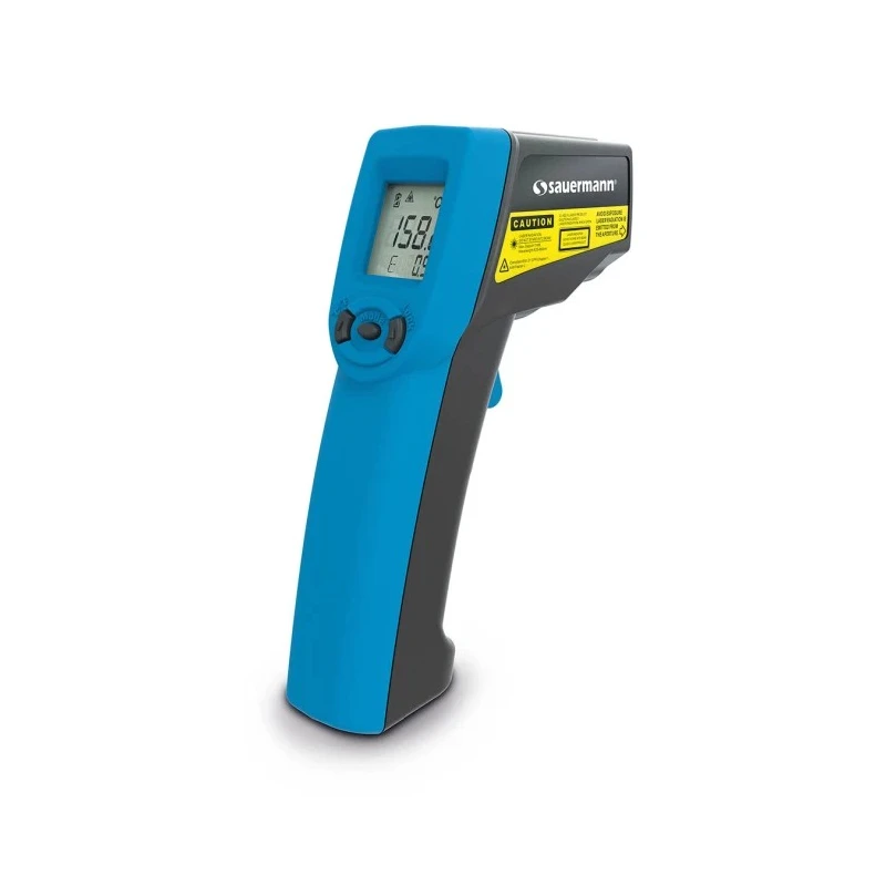 SAUERMANN. Infrared Thermometer, -40 °C to +500 °C, ±2°C Accuracy, Adjustable Emissivity, 1.5 V AAA Battery, RSCAL Si-TI3
