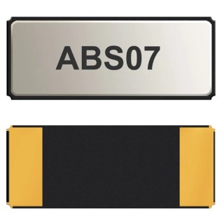 Abracon 32.768 MHz Crystal Unit Surface Mount 7 pF Load Capacitance 2-Pin 3.2 mm x 1.5 mm x 0.9 mm ABS07-32.768KHZ-7-1-T
