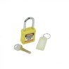 Spectrum Industrial Ribbed Nylon Safety Key Padlock Weatherproof 6 mm Shackle, 42 mm Width S2196