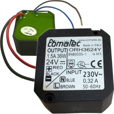 Comatec DIN Rail Power Supply 24V dc 36W 1.5A 195-265V ac Efficiency 89% ORH 36 24 Y